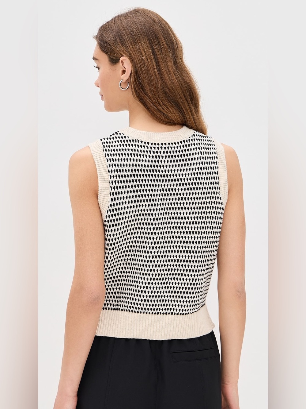 Varley Knowles Textured Knit Vest Birch Multi Stitch | S - Picture 2 of 8